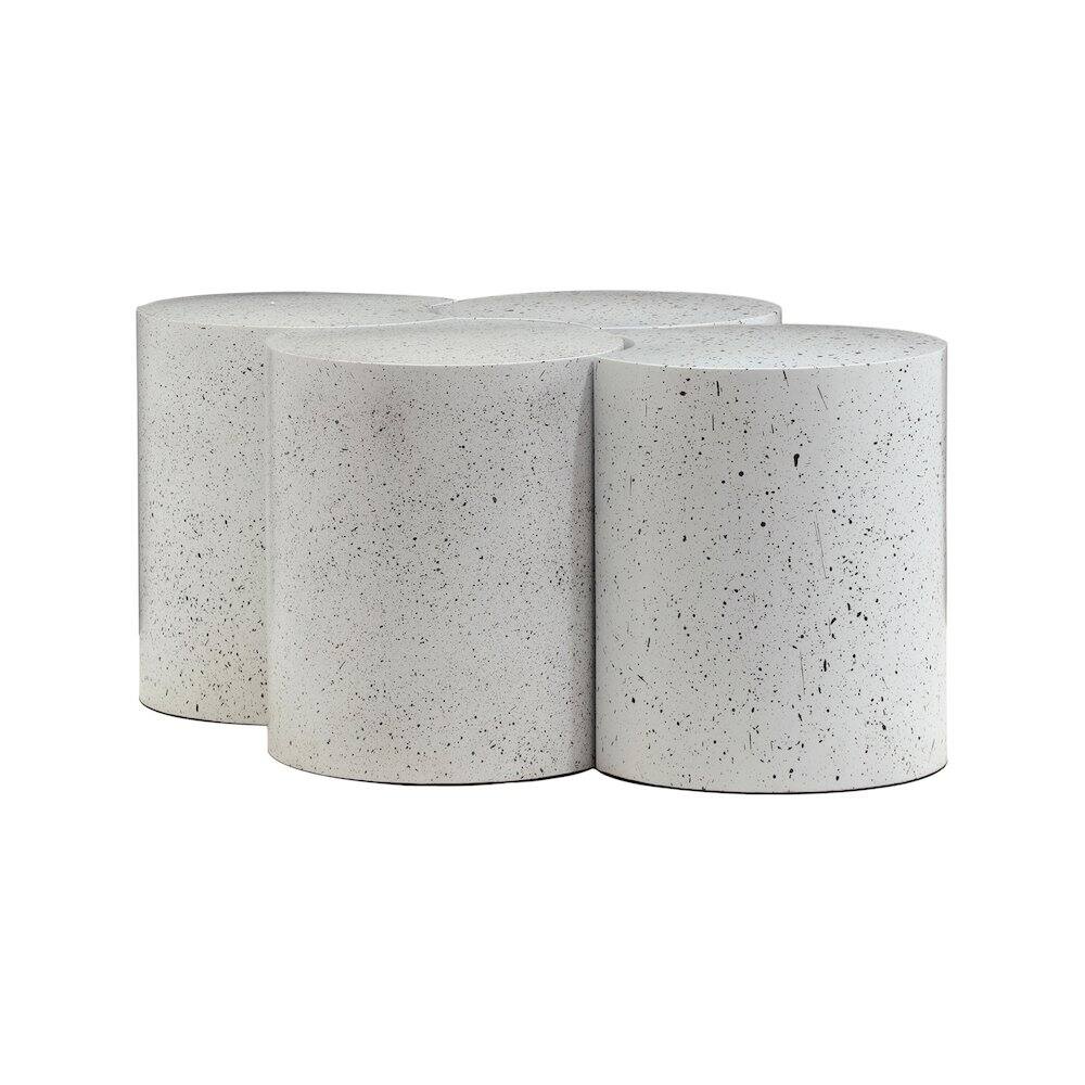 Alt View 1. Meridian Furniture - Dimple White Coffee Table - White.