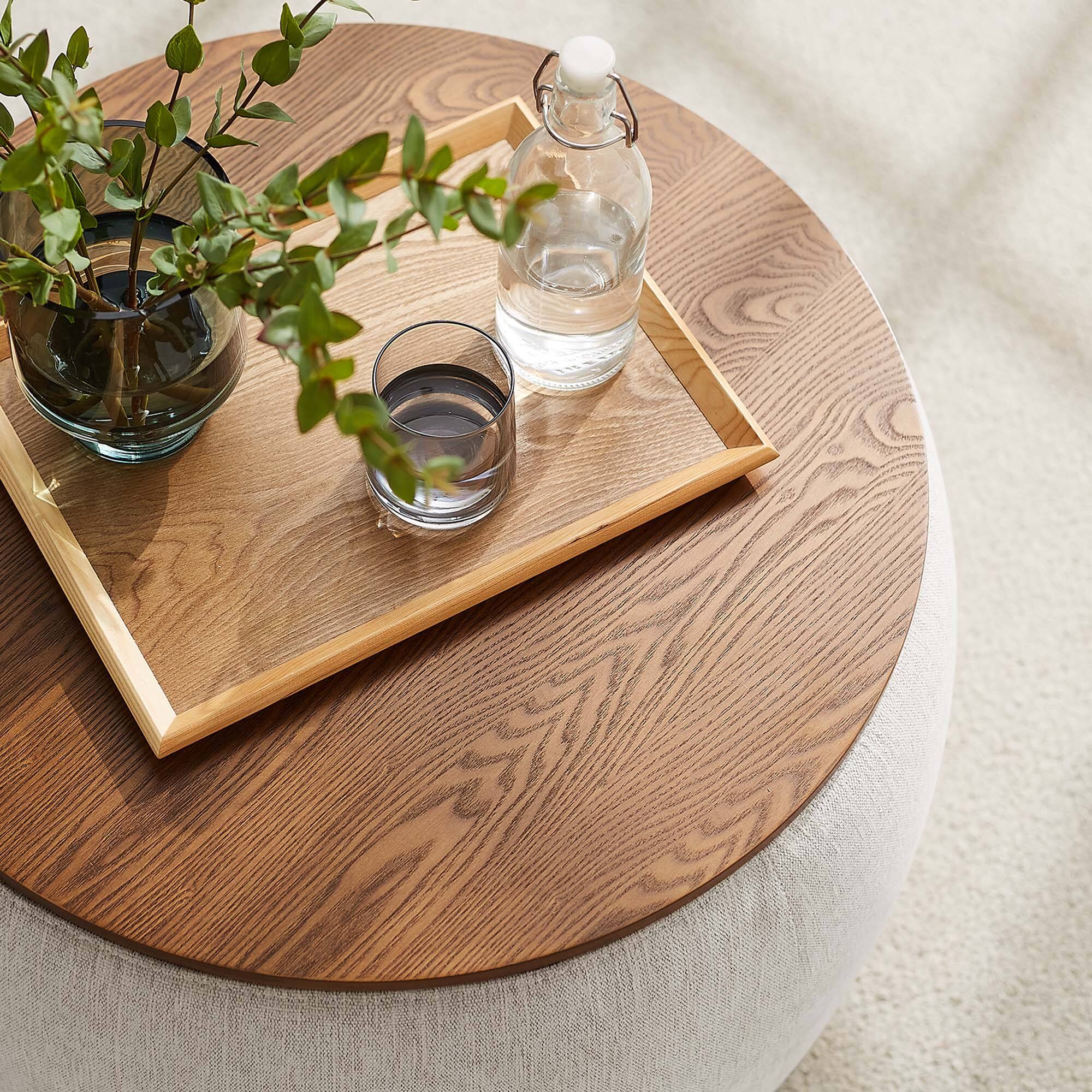 Alt View 2. Modway - Perla Woven Heathered Fabric Upholstered Storage Ottoman by Modway - Heathered Weave Ivory.