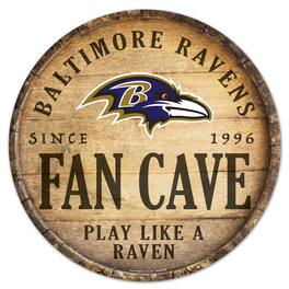 WinCraft - Baltimore Ravens 14'' Circular Wood Sign - Multicolor
