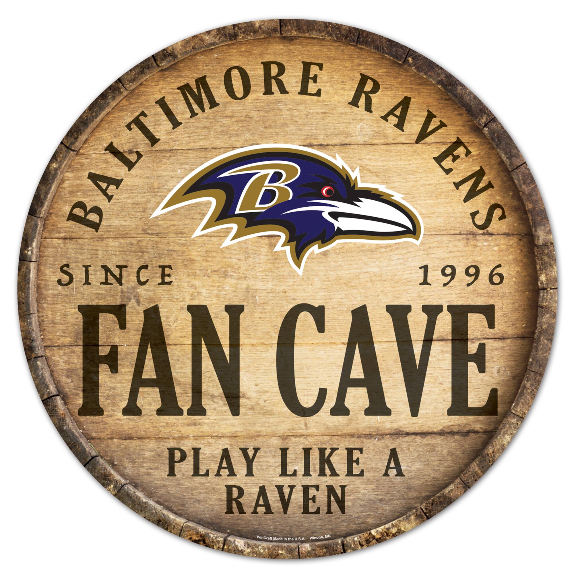 Baltimore Ravens 14'' Circular Wood Sign