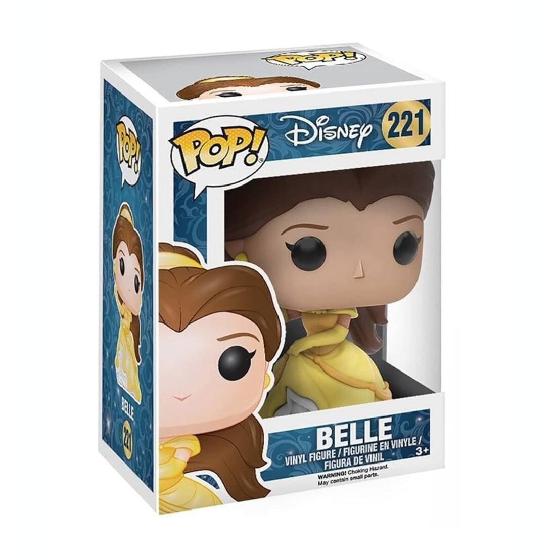 Rep Disney 221 9 POP! BELLE 2 BELLE FIGURINE EN VINYLE/ 3+ FIGURE / VINIL VINYL FIGURA DE Choking Hazant WARNING! smaill parts. May contain