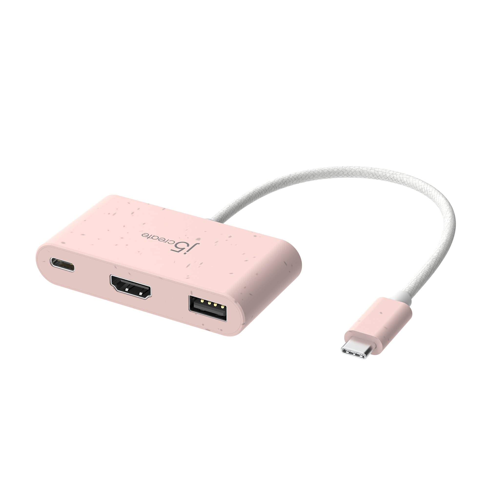 j5create - USB-C to HDMI & USB Type-A with Power Delivery - Rose