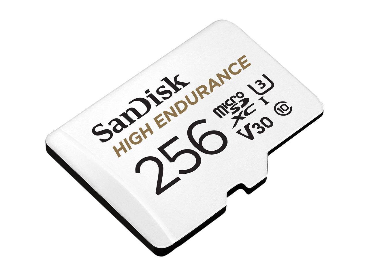 SanDisk  
HIGH ENDURANCE  
256GB  
microSDXC I  
V30