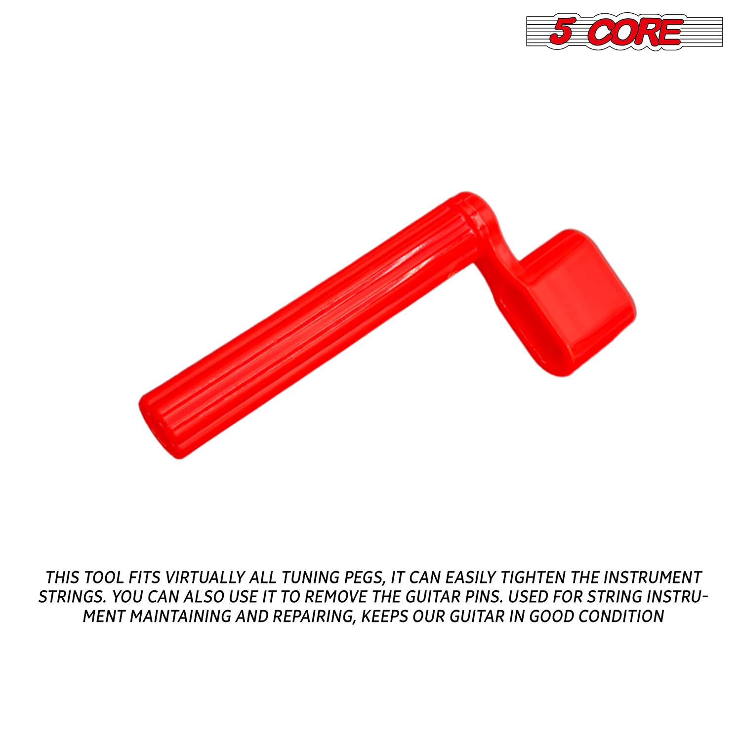 5 CORE

THIS TOOL FITS VIRTUALLY ALL TUNING PEGS, IT CAN EASILY TIGHTEN THE INSTRUMENT STRINGS. YOU CAN ALSO USE IT TO REMOVE THE GUITAR PINS. USED FOR STRING INSTRUMENT MAINTAINING AND REPAIRING, KEEPS OUR GUITAR IN GOOD CONDITION