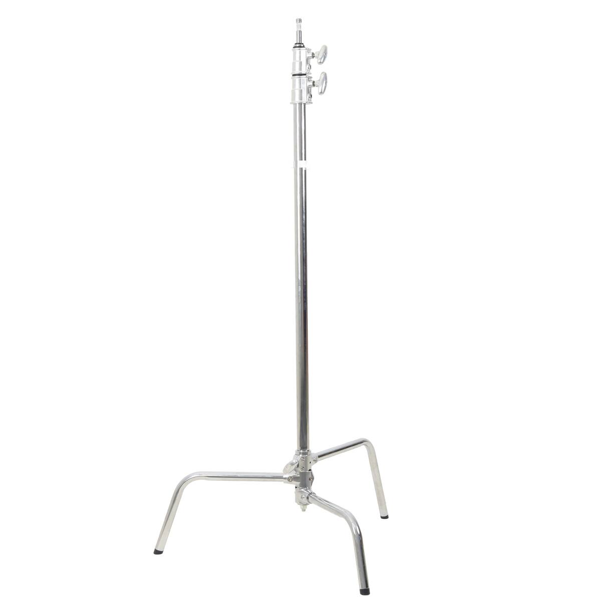 Alt View 1. Godox - Godox C-Stand with Arm, Grip Head  Removable Turtle Base (8.8', Silver).