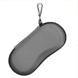 Kitcheniva - Durable EVA Eyeglass Case With Metal Carabiner And Soft Lining - Dark Gray