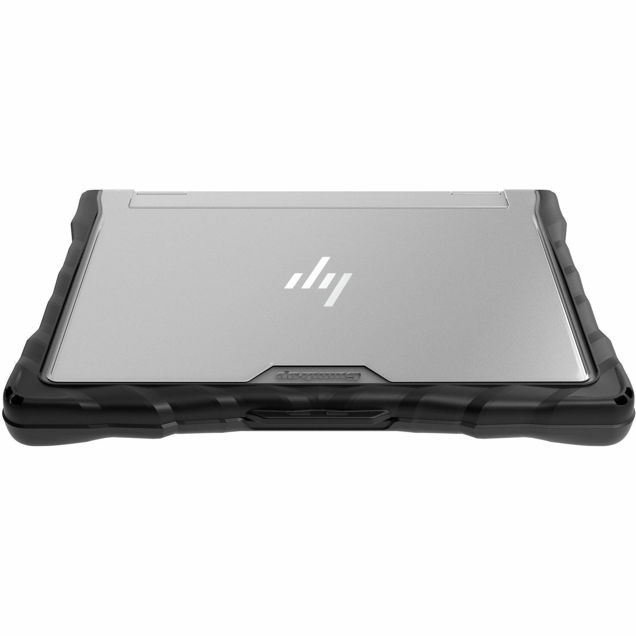 Alt View 6. Gumdrop - Gumdrop DropTech for HP Elite 830 x360 G11/G10/G9 - For HP Elite - Black, Transparent - Shock Absorbing, Drop Resistant - Black.