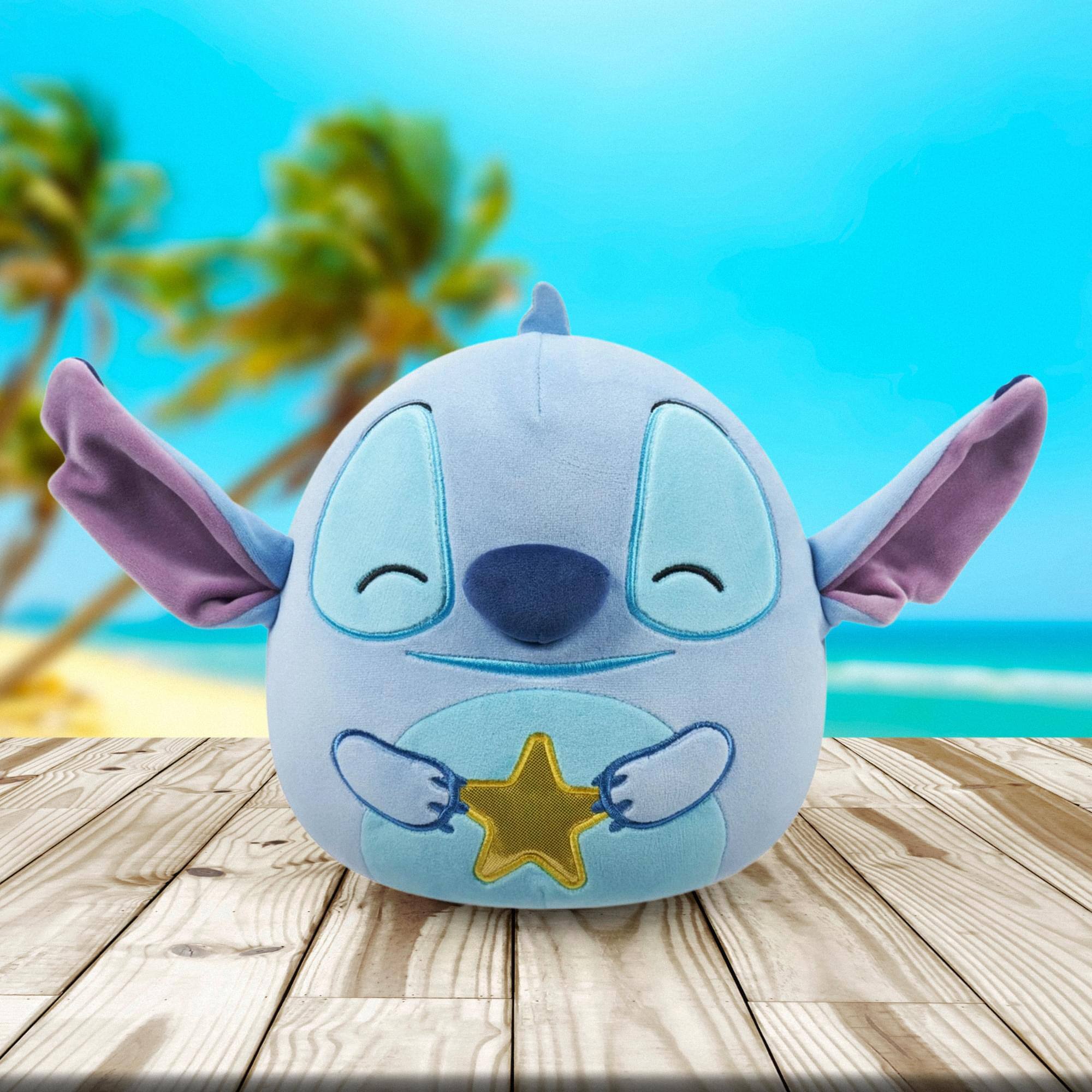 Alt View 1. Disney - Squishmallows Disney 8 Inch Plush | Stitch with Star - Blue.