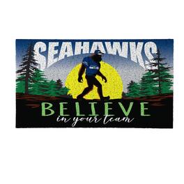 Evergreen Enterprises - Seattle Seahawks 28" x 16" Bigfoot Believe in Your Team Turf Door Mat - Multicolor