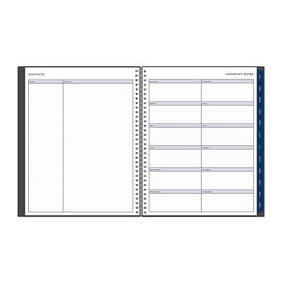 Alt View 5. Blue Sky - 2026 Blue Sky Passages 8.5" x 11" Calendar Year Weekly & Monthly Planner, Plastic Cover, Gray (100008-26) - Gray.