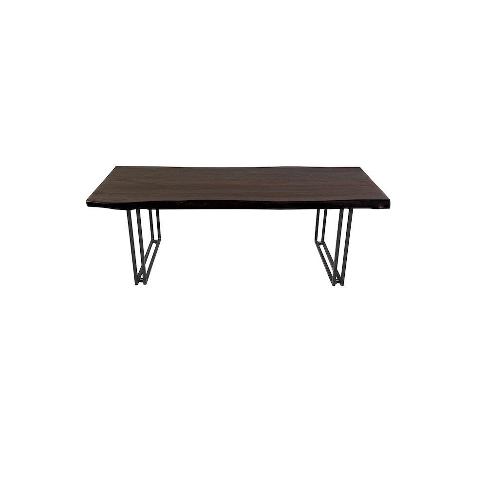 Angle. Porter Designs - Porter Designs Manzanita Solid Sheesham Wood Coffee Table, Gray - Gray.