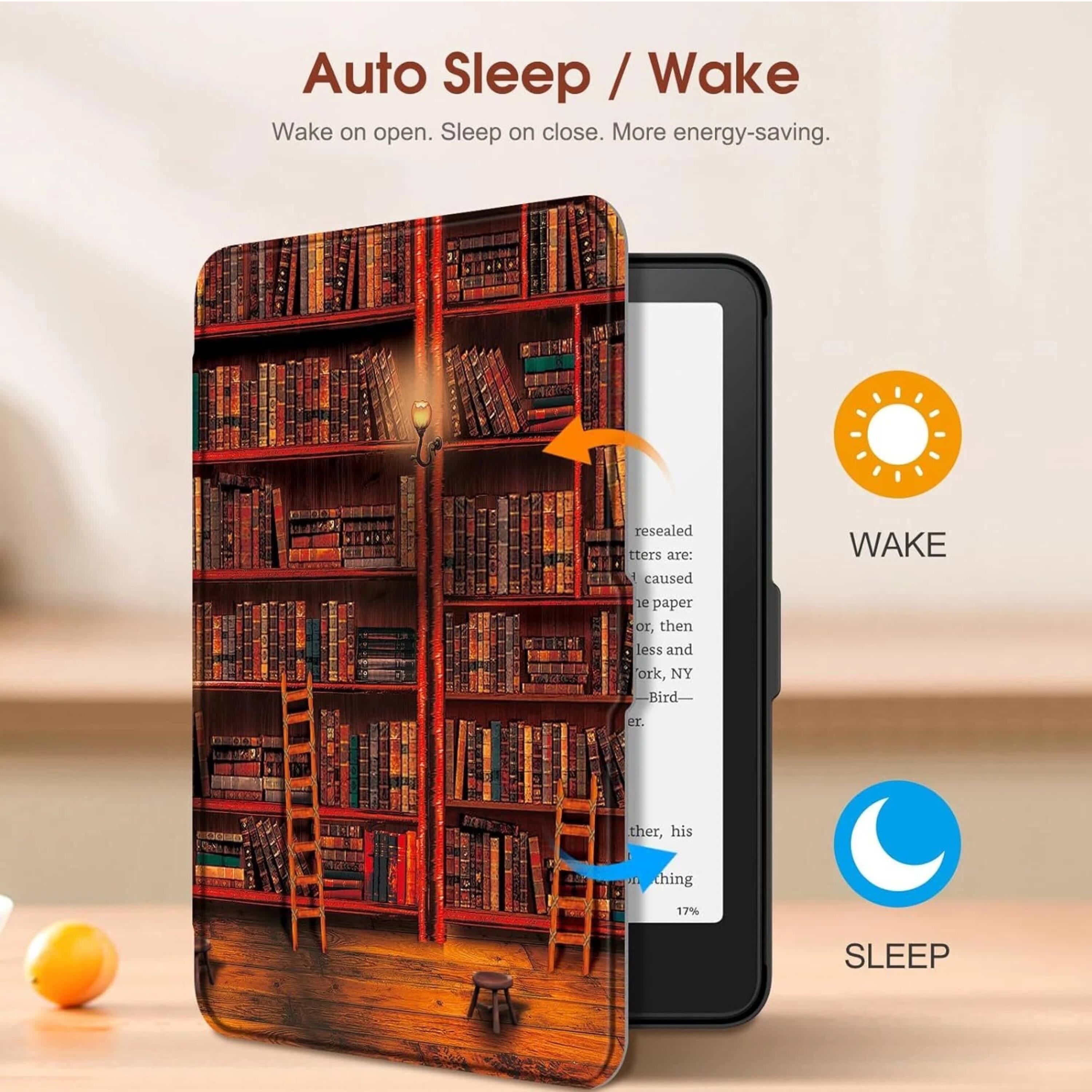 Auto Sleep / Wake  
Wake on open. Sleep on close. More energy-saving.  

WAKE  
SLEEP
