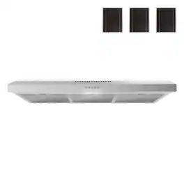 Streamline - 36 inches - Convertible - Under cabinet Range Hood - Brushed Stainless Steel