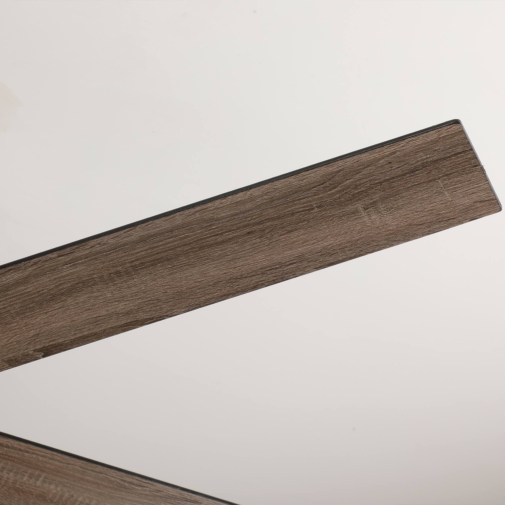 Alt View 5. Vaczon - 60" Smart Ceiling Fan with LED Light, Remote & App Control, Quiet DC Motor, 6-Speed, Ideal for Large Rooms - Weathered wood.