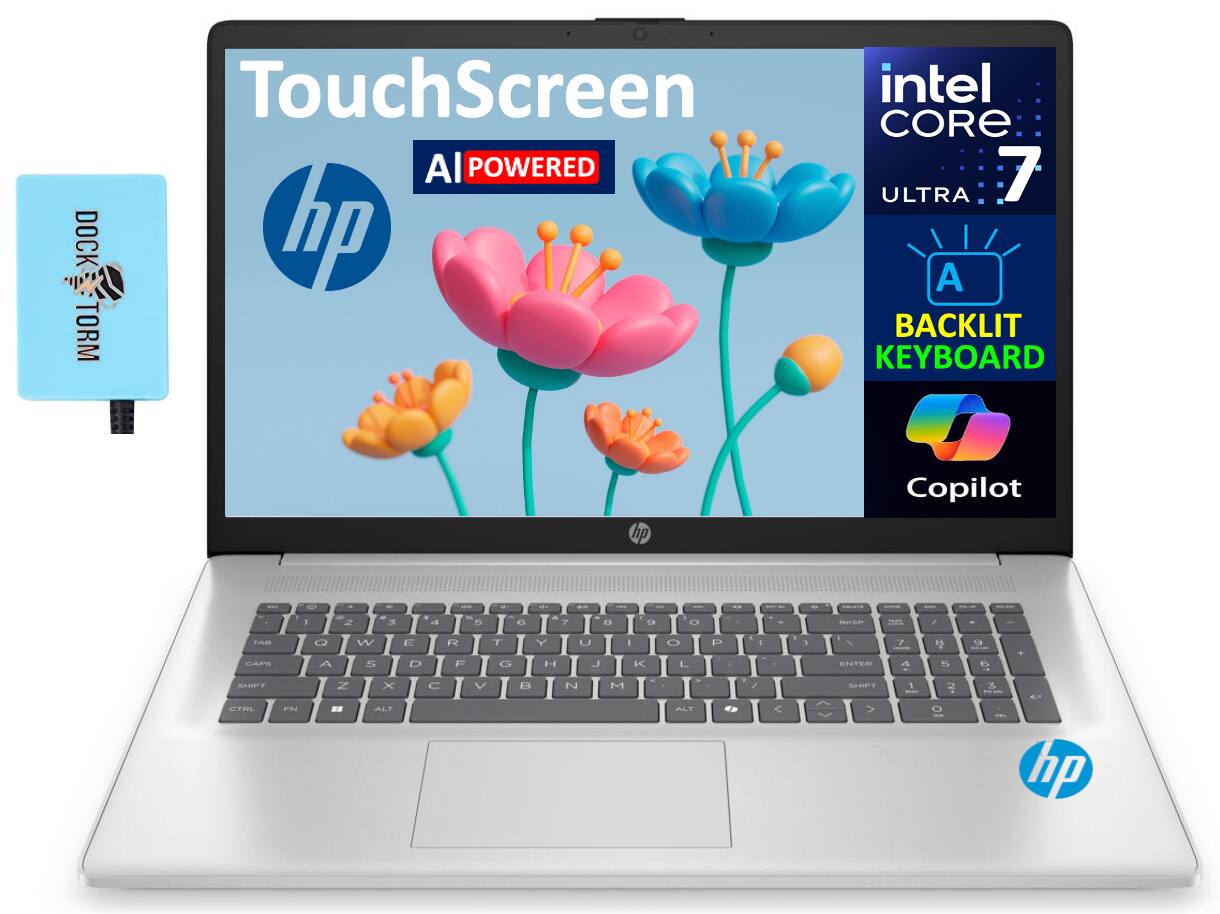 HP 17 AI Laptop 17.3 HD+ (Intel Ultra 7 255U, 32GB DDR5, 2TB PCIe
