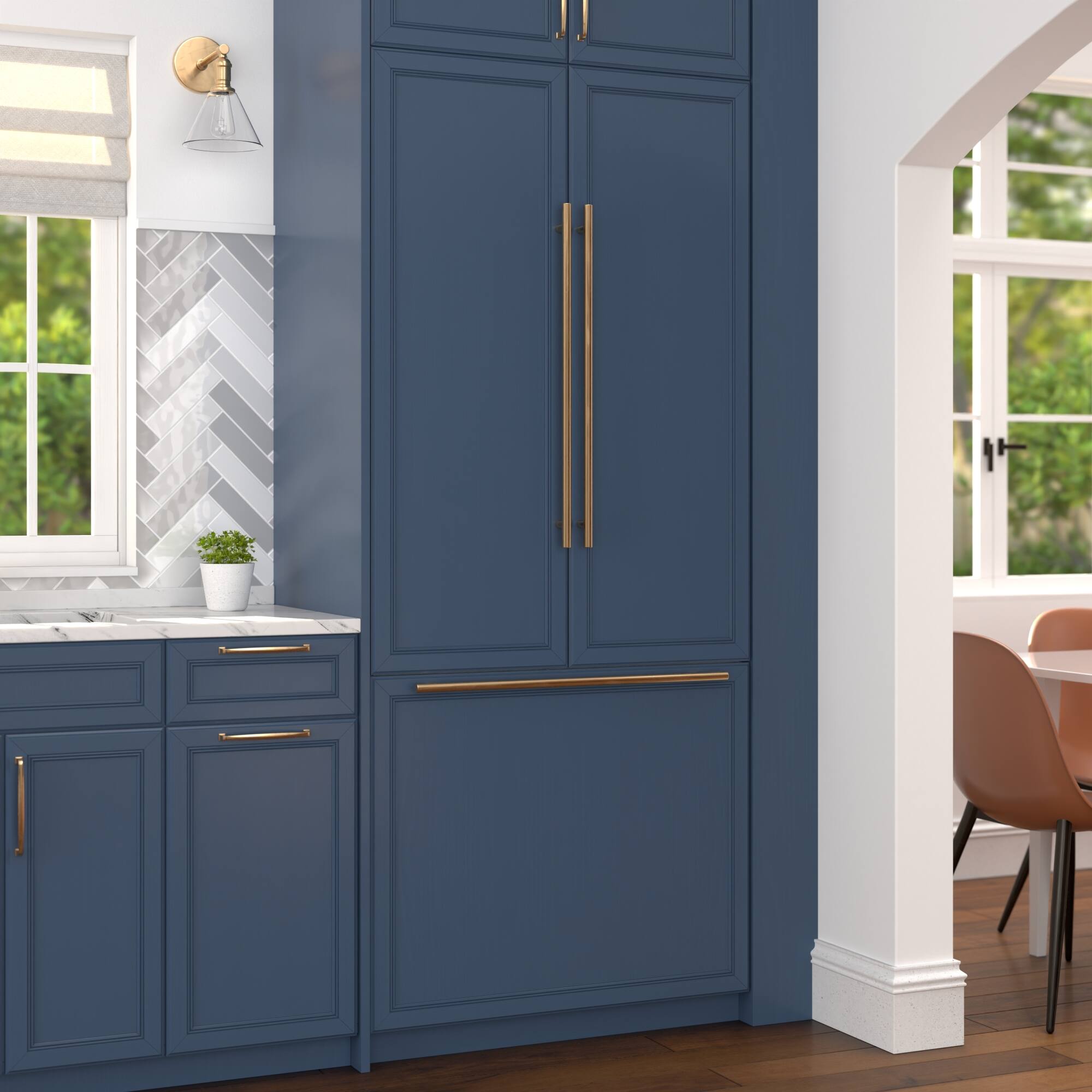 Alt View 1. Koolmore - 36 In. Panel Ready French Door Refrigerator With Ice maker, water dispenser, Frost Free . 19.6 total cubic feet - White.