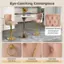 Eye-Catching Centerpiece: Fashionable Backrest that looks delicate and perfectly fits your back curves. Decorative Pull Ring: Exquisite Round Rivets. Adorable Tufted Buttons.