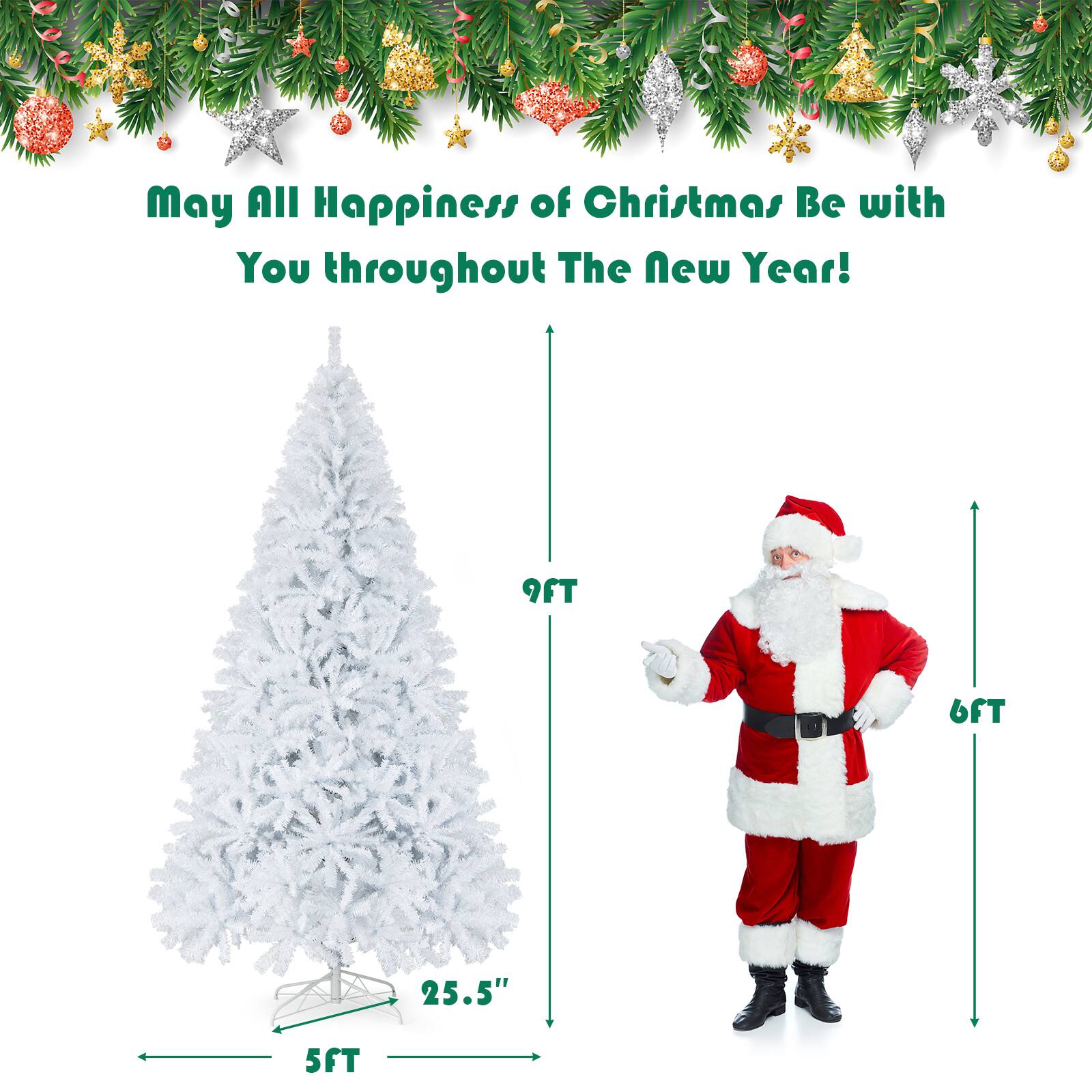 May All Happiness of Christmas Be with You throughout The New Year!

9FT  
6FT  
5FT  
25.5"