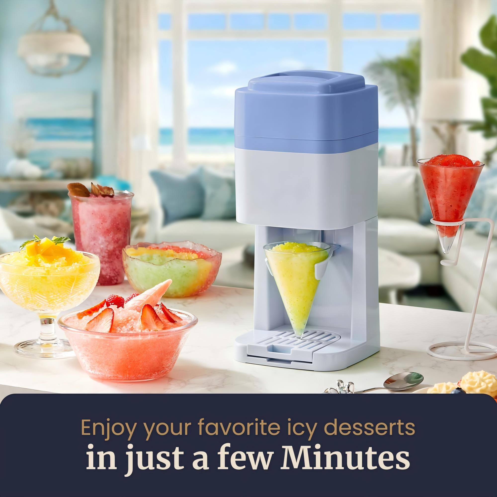 Enjoy your favorite icy desserts in just a few Minutes