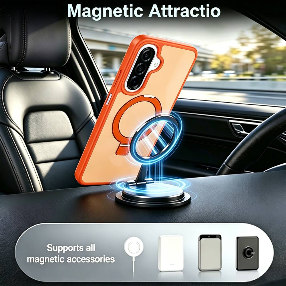 Magnetic Attraction  
Supports all magnetic accessories