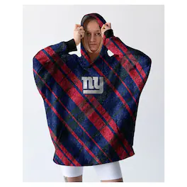 Pegasus - New York Giants 34" x 34" Digital Dash Sherpa Hooded Fan Cape - Multicolor