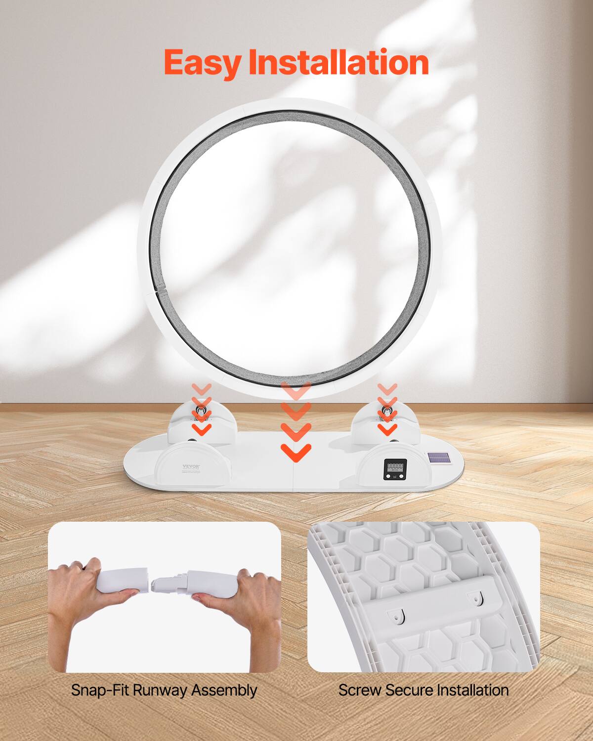 Easy Installation

Snap-Fit Runway Assembly

Screw Secure Installation