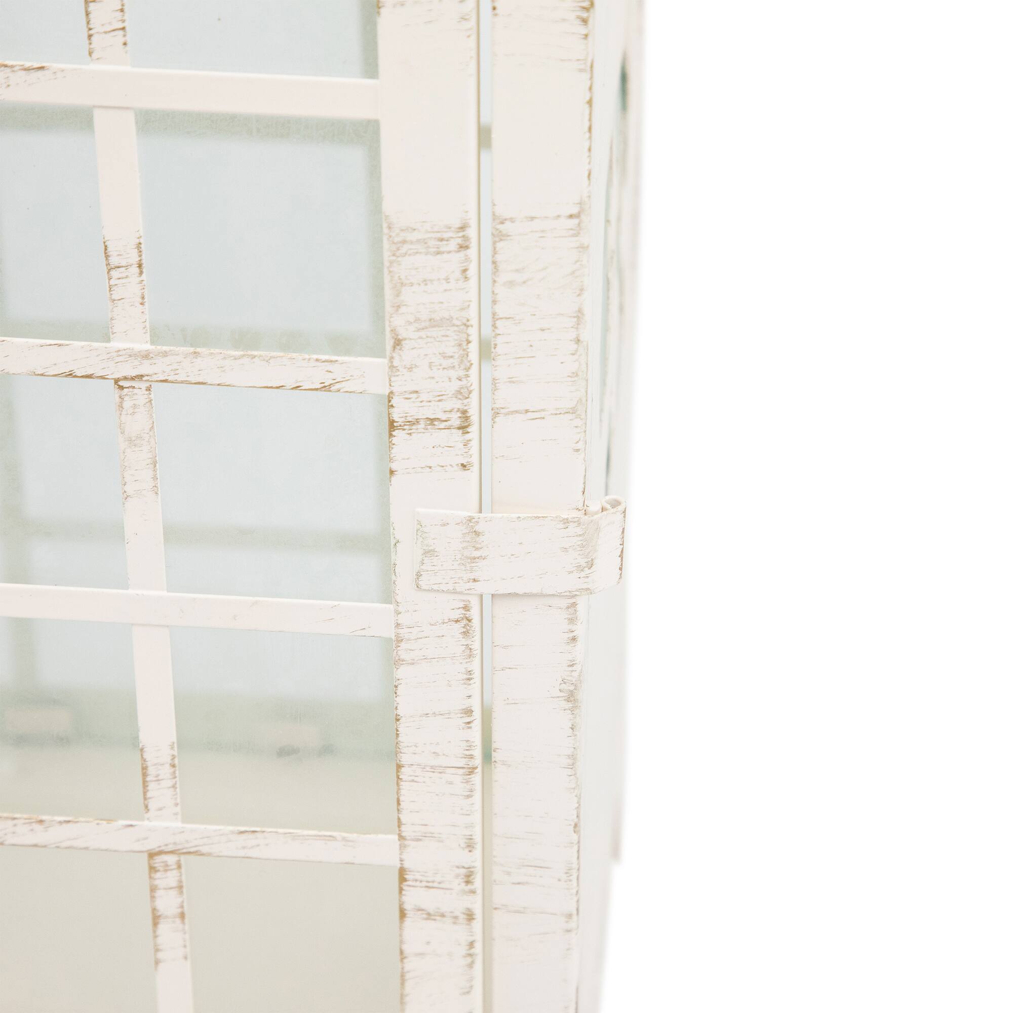 Alt View 8. Northlight - Weathered Telephone Booth Candle Lanterns - 25" - Cream and Gold - Set of 4 - Ivory.