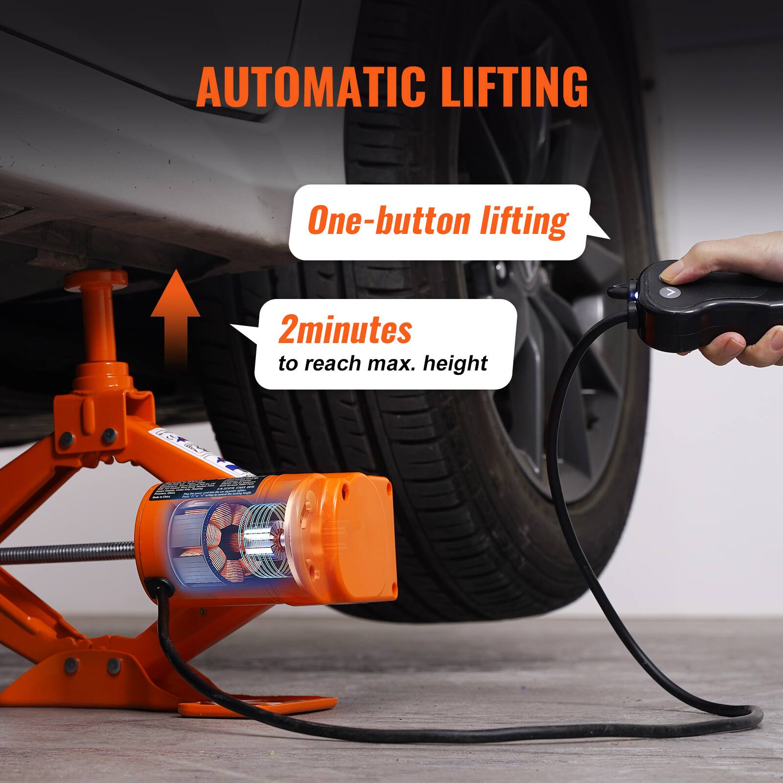 AUTOMATIC LIFTING  
One-button lifting  
2 minutes to reach max. height