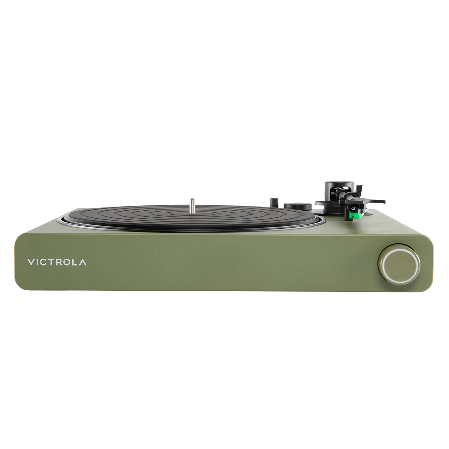 Alt View 5. Victrola - Victrola Stream Onyx – Wi-Fi and Bluetooth Turntable (Works with Sonos) - Green.