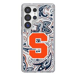 Keyscaper - NCAA - Syracuse Orange Paisley Galaxy Clear Case - S25 - Multicolor