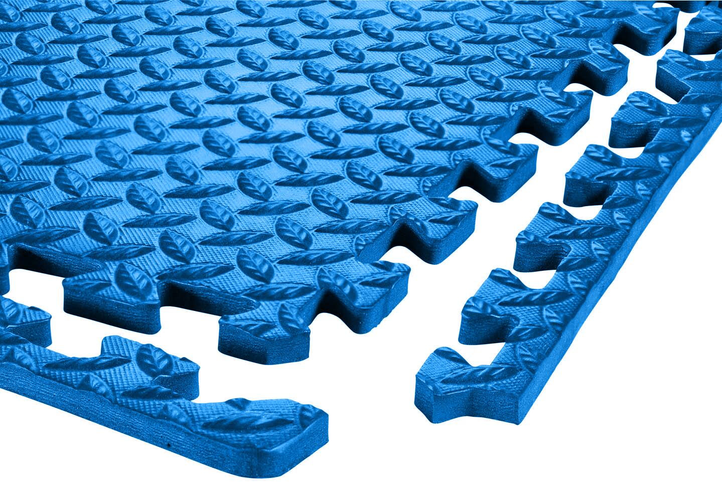 Alt View 1. Sorbus - Sorbus 24 Sq Ft Blue EVA Foam Interlocking Exercise Mat, 6-Tile - Blue.