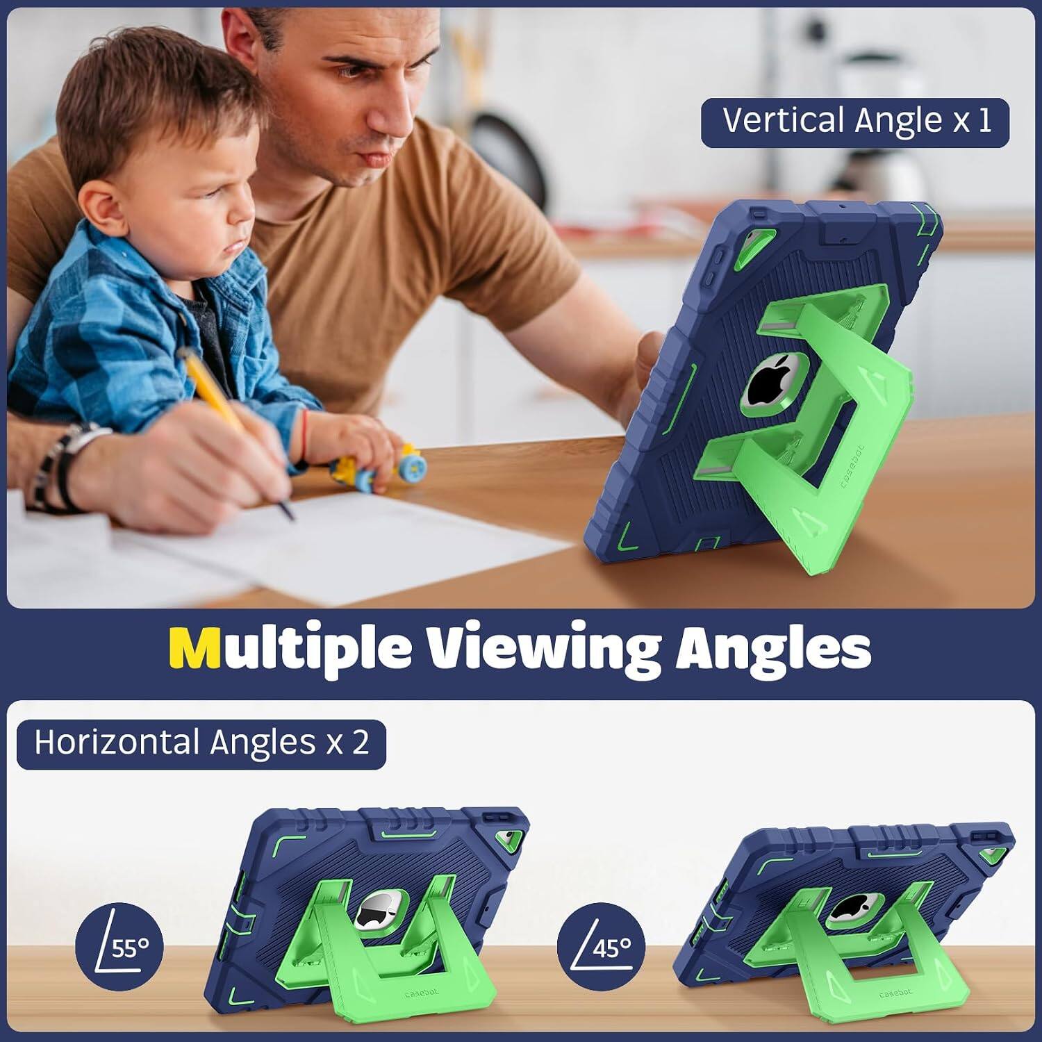 Vertical Angle x 1  
Multiple Viewing Angles  
Horizontal Angles x 2  
55°  
45°