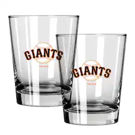 The Memory Company - San Francisco Giants 15oz. Two-Pack Rocks Glass Gift Set - Multicolor