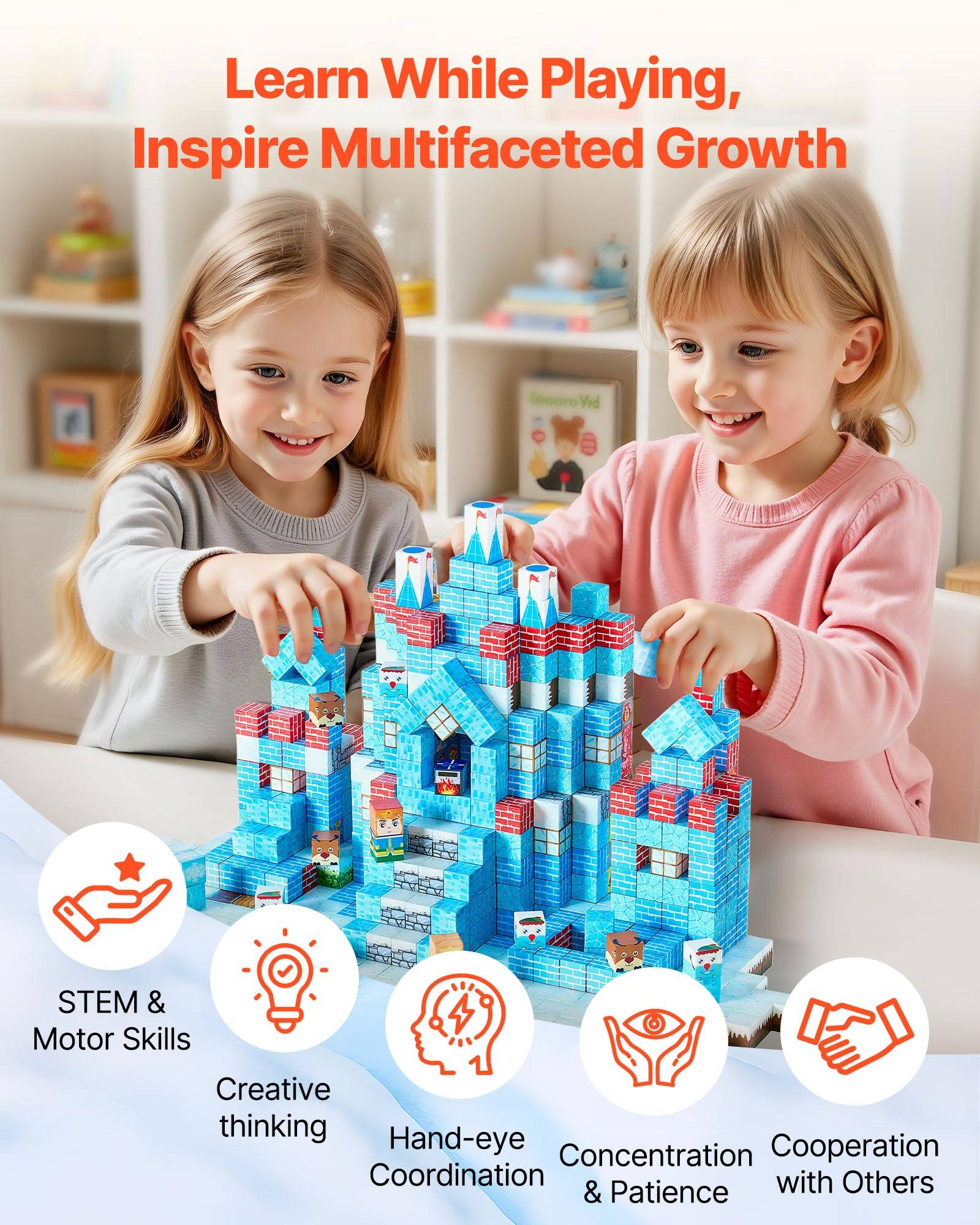 Learn While Playing, Inspire Multifaceted Growth

STEM & Motor Skills
Creative thinking
Hand-eye Coordination
Concentration & Patience
Cooperation with Others