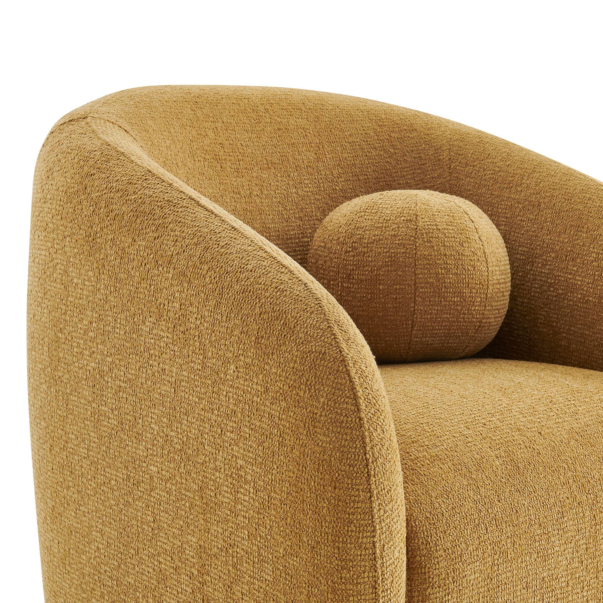 Alt View 6. Modway - Holland Swivel Armchair by Modway - Mustard.