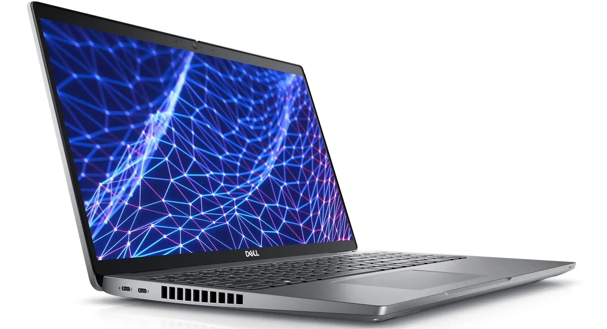 Angle. Dell - Latitude 5530 Notebook Laptop PC | Intel Core i5-12th | 15.6" FHD Touchscreen | 16GB RAM + 256GB NVMe | WebCam | Win 11. - Silver.