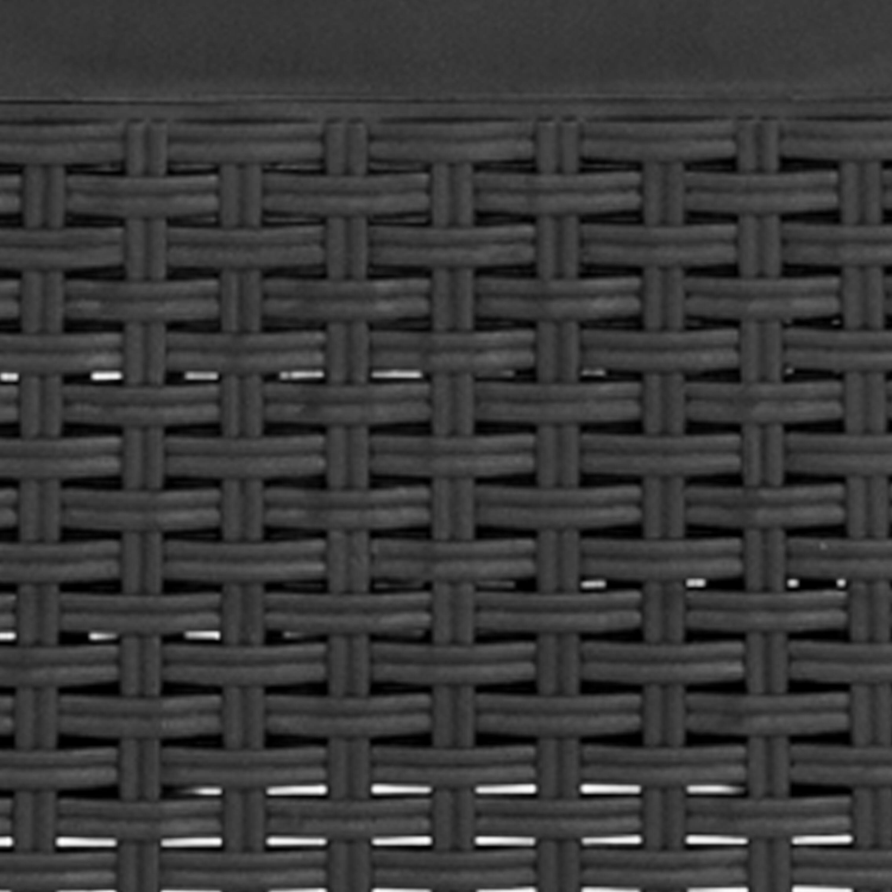 Alt View 10. Emma + Oliver - Faux Rattan Plastic Chair Set with Matching Side Table - Dark Gray.