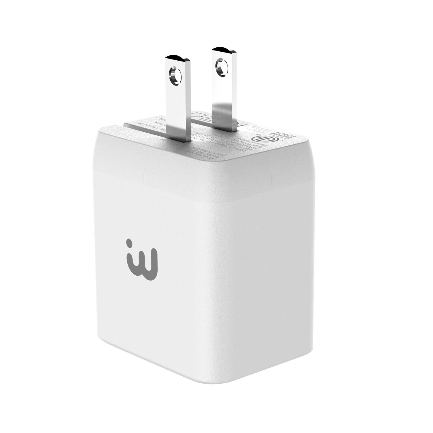 Back. Mybat Pro - MyBat Pro 35W GaN Dual-Port Foldable Wall Charger (ETL Certified) - White - White.