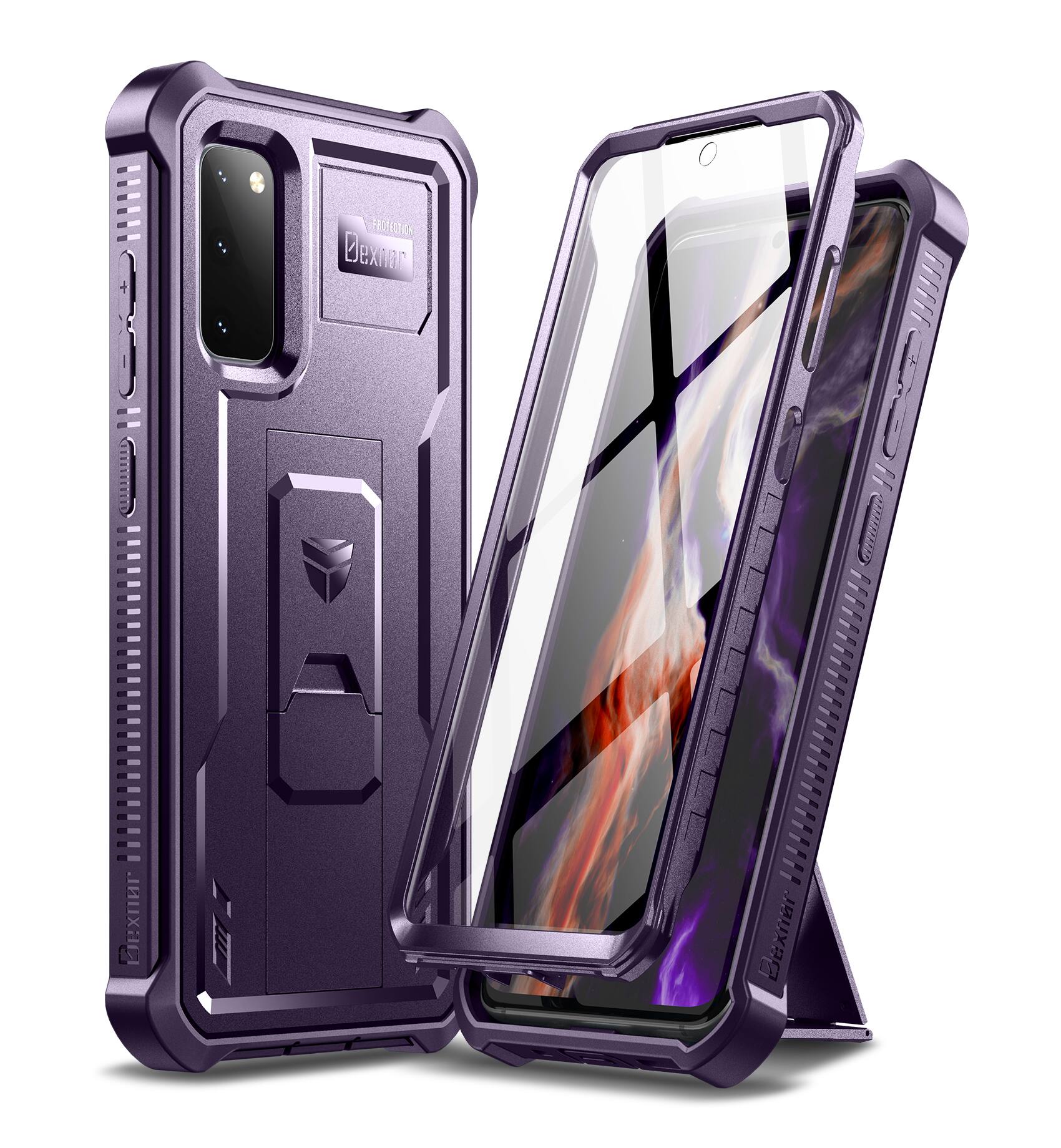 dexnor - Case for Samsung Galaxy S20 5G Heavy Duty Military Grade Protection Shockproof Protective Cover 6.2 inches - Phantom Purple price history on PriceWatchPro