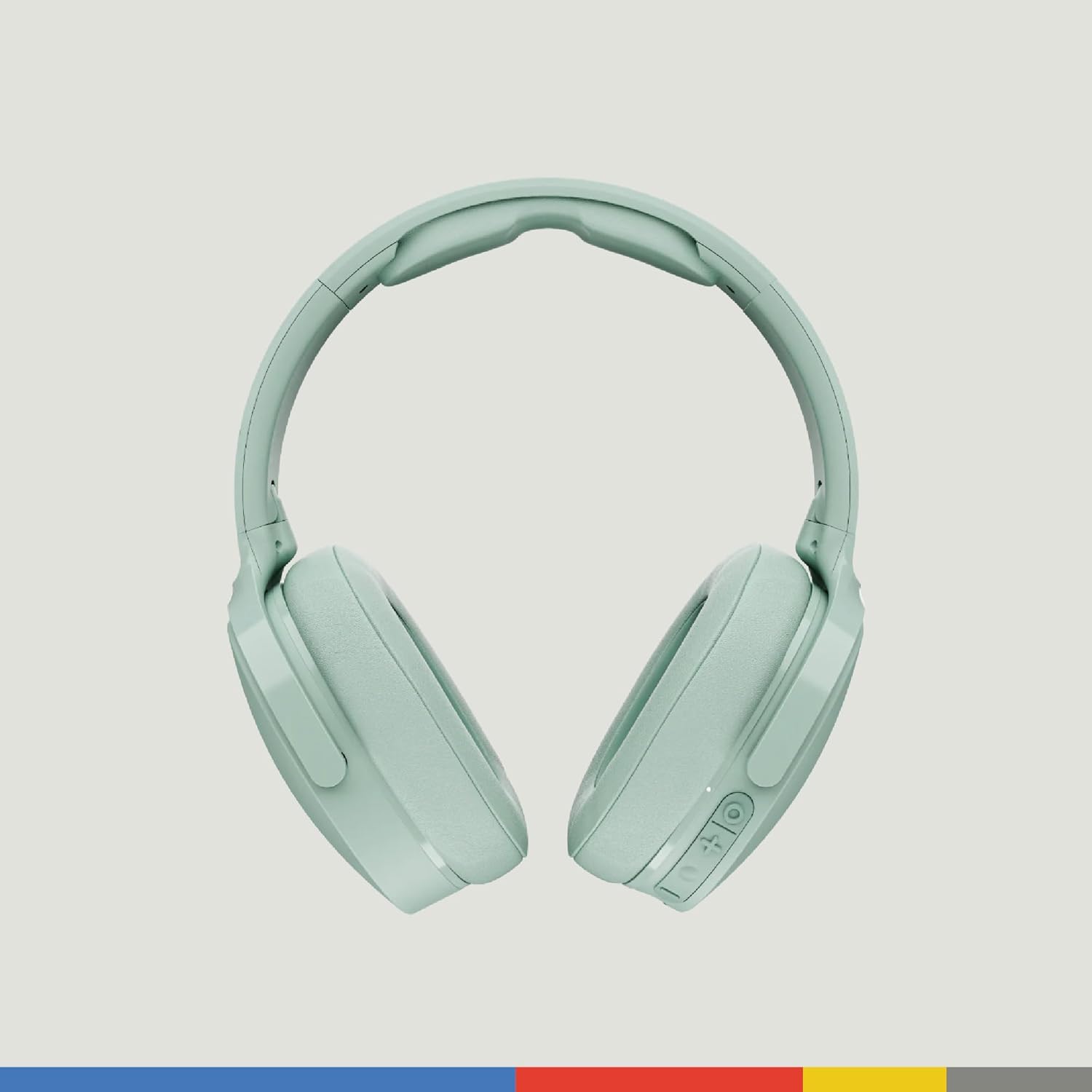 Left. Skullcandy - Hesh ANC Wireless Over the ear Bluetooth Headphones, Active Noise Cancelling, Up to 22 Hrs Battery, Lightweight Design - Preppy Sage.