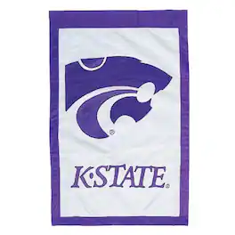 Evergreen Decor - Kansas State Wildcats 28x44 Double Sided Banner Flag - Multi