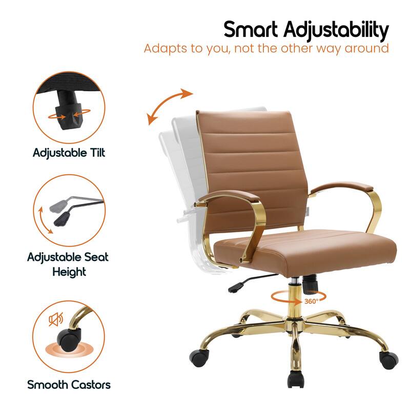 Smart Adjustability  
Adapts to you, not the other way around  

- Adjustable Tilt  
- Adjustable Seat Height  
- Smooth Castors  
- 360°