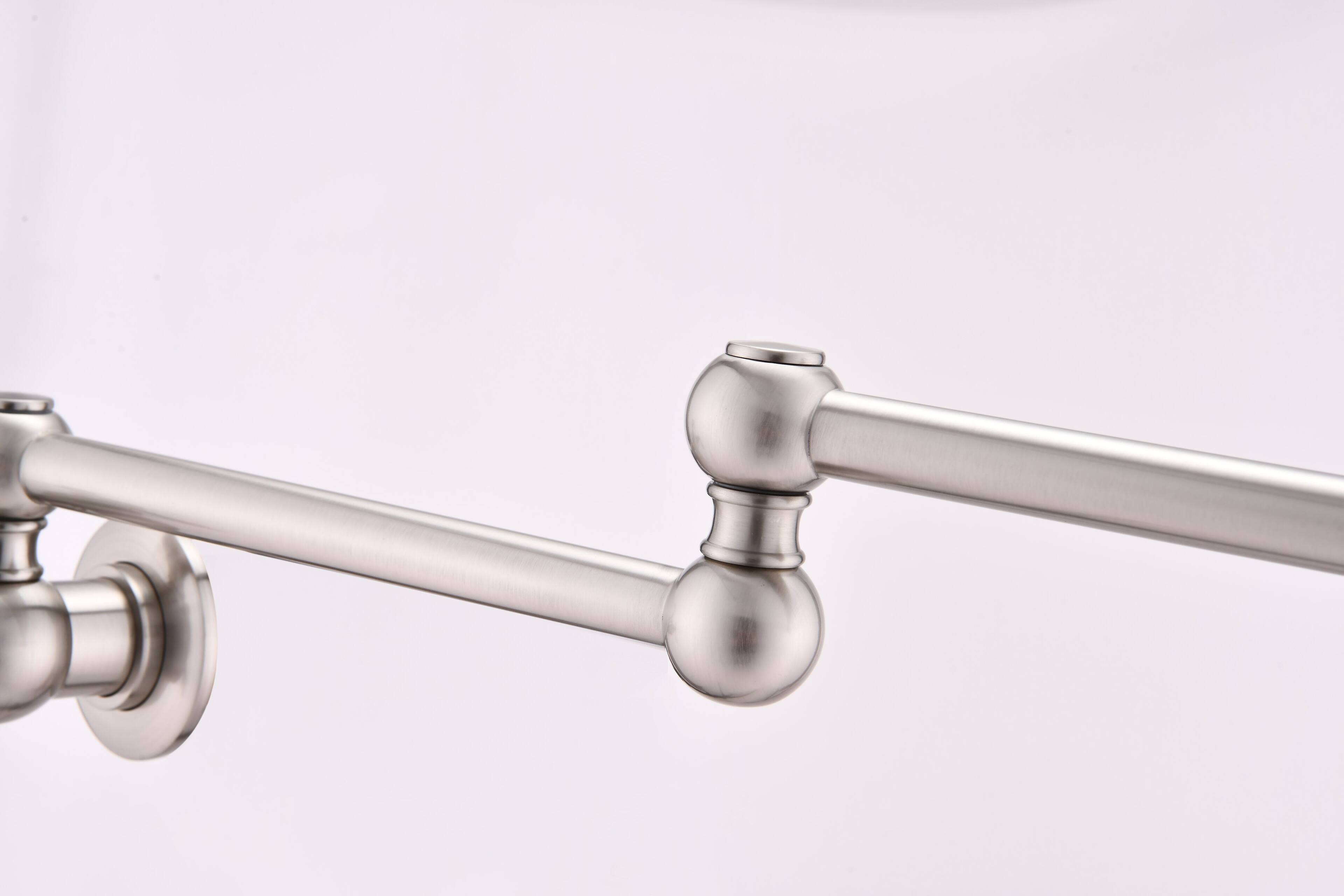 Alt View 8. Siljoy - Pot Filler Faucet Wall Mount - Brushed Nickel.