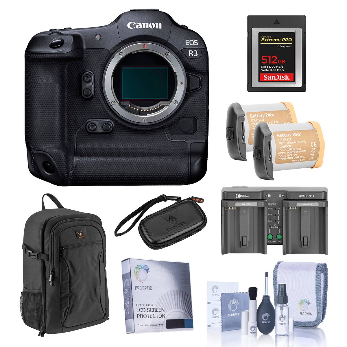 Bundle Canon EOS R3 Mirrorless Camera Body, with Complete Accessories ...