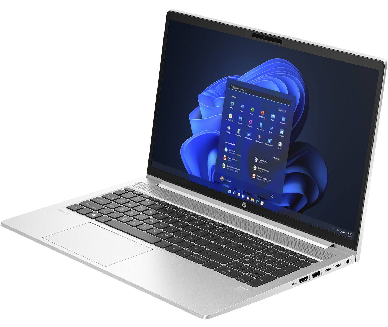 Alt View 3. HP - ProBook 450 G10 Laptop 15.6 FHD Display (i5-1334U, 32GB, 1TB SSD, Backlit KB, WiFi 6E, Win 11 Pro) - Silver.