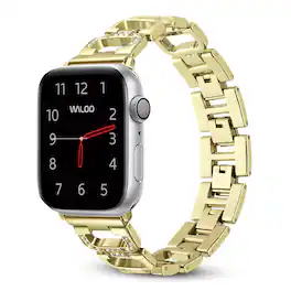 Waloo - Diamond Rhinestone Band For Apple Watch - Yellow Gold