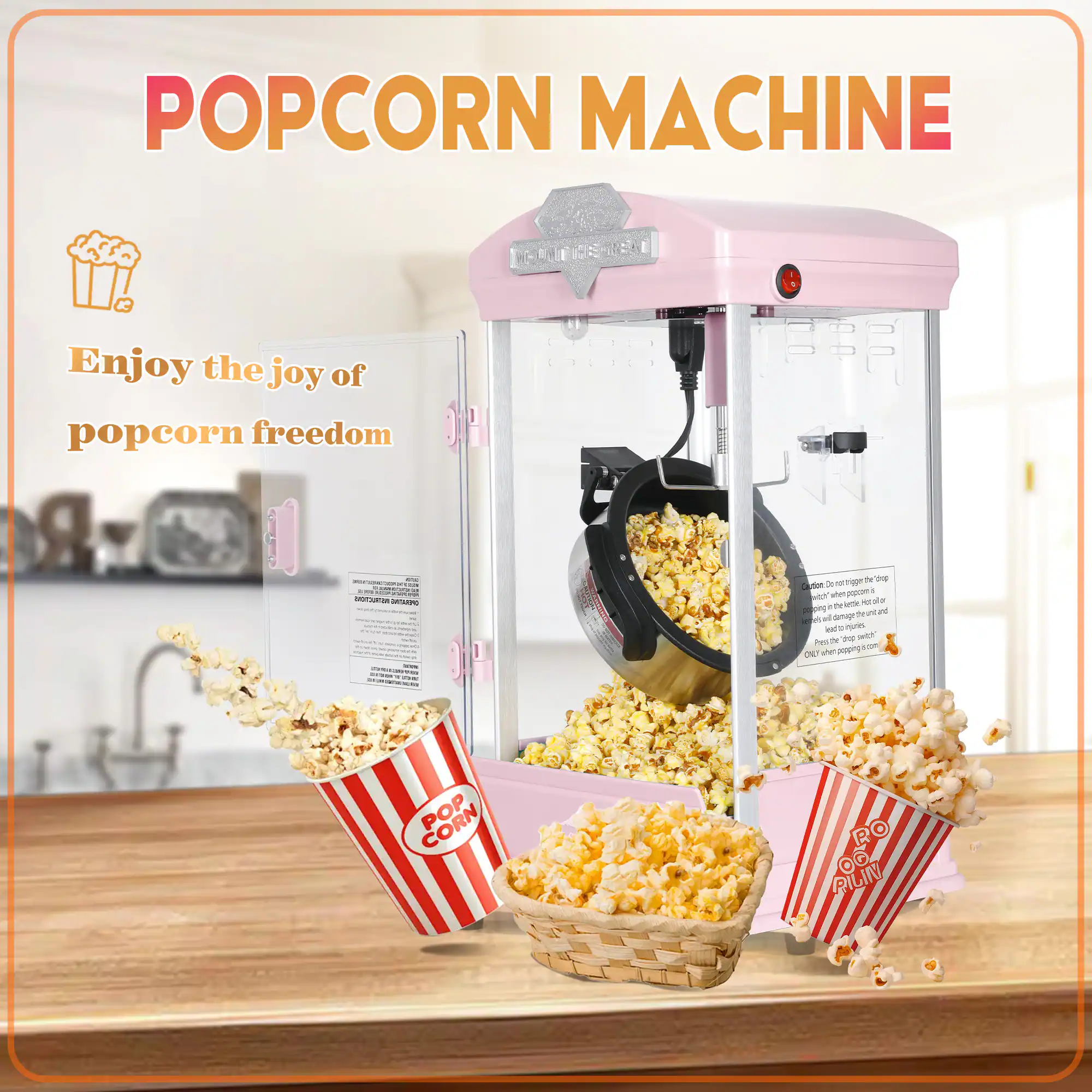 POPCORN MACHINE

Enjoy the joy of popcorn freedom
