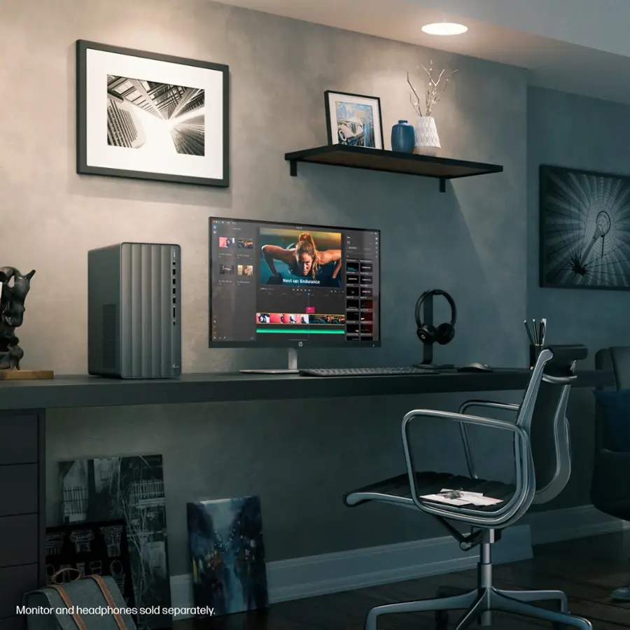 Monitor and headphones sold separately.