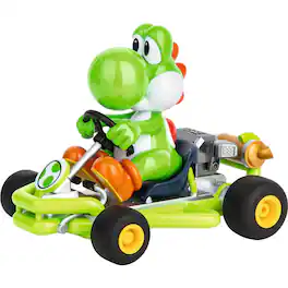 Carrera - 370200988 2.44 GHz Mario Kart Pipe Kart RC Car - Yoshi - Black