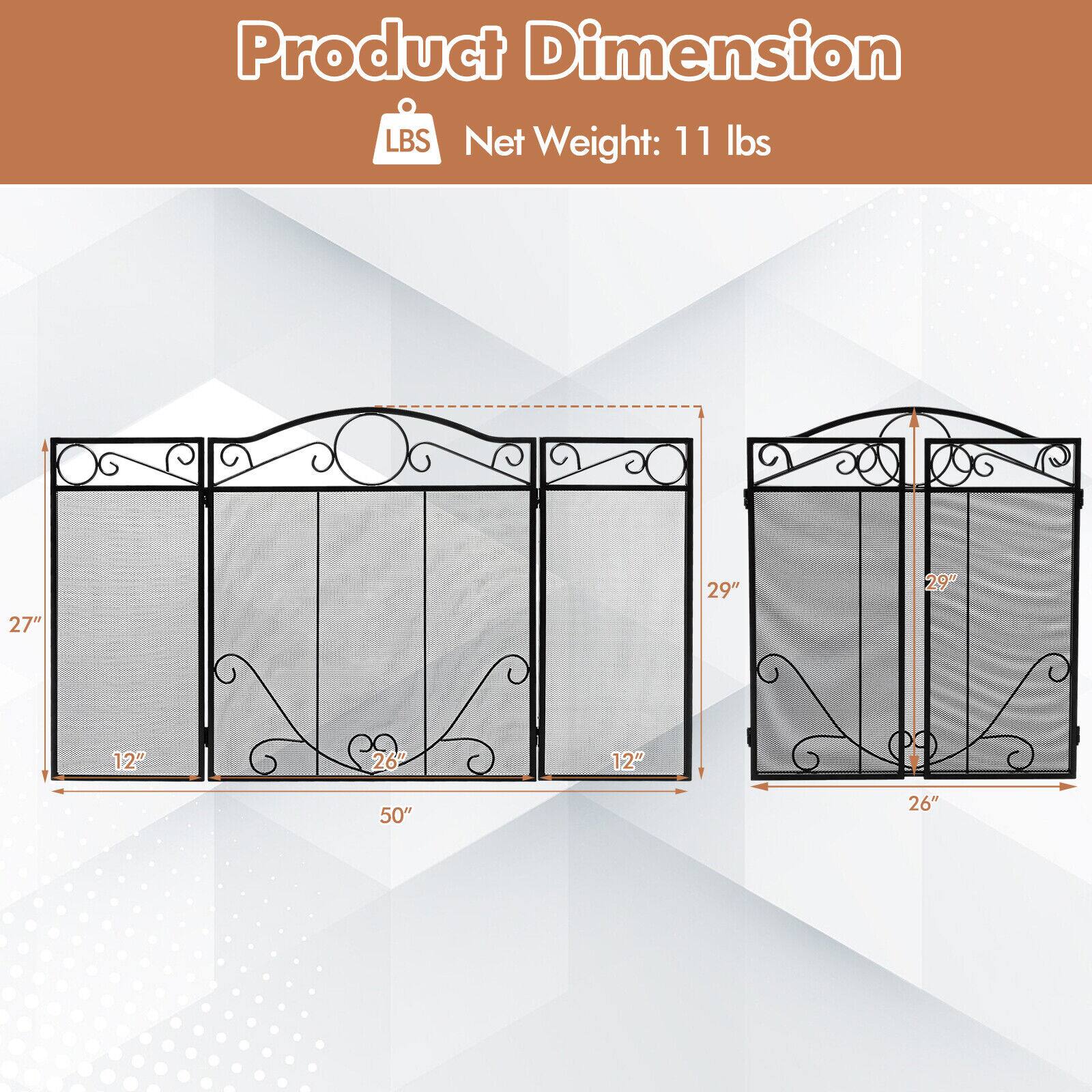 Product Dimension: 27" 12" 50" 29" 29" 26"
LBS Net Weight: 11 lbs